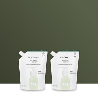 Illutration visuelle 1 de notre Dentifrice Menthe | 2 x 180 ml What Matters