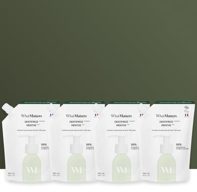 Illutration visuelle 1 de notre Dentifrice Menthe | 4 x 180 ml What Matters