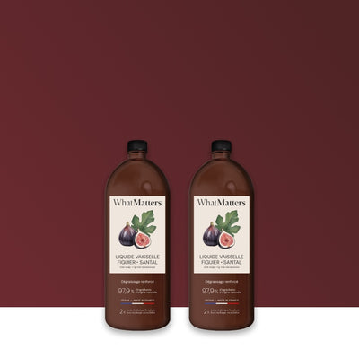 Illutration visuelle 1 de notre Liquide Vaisselle Figuier Santal | 2 x 400ml What Matters