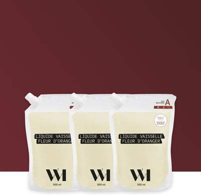 Illutration visuelle 1 de notre Liquide Vaisselle Fleur d'Oranger | 3 x 500 ml What Matters