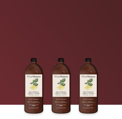 Illutration visuelle 1 de notre Multi-Surface Basilic Citron | 3 x 400 ml What Matters