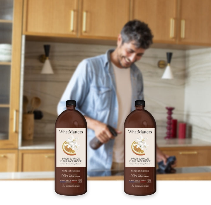 Illutration visuelle 2 de notre Multi-Surface Fleur d'Oranger | 2 x 400 ml What Matters