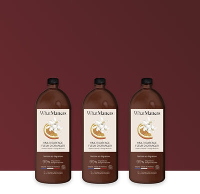 Illutration visuelle 1 de notre Multi-Surface Fleur d'Oranger | 3 x 400 ml What Matters