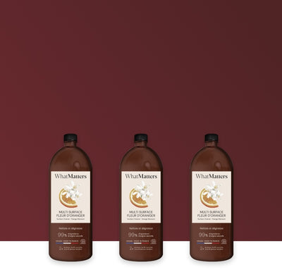 Illutration visuelle 1 de notre Multi-Surface Fleur d'Oranger | 3 x 400 ml What Matters