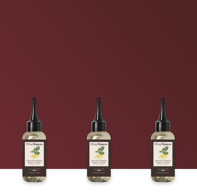 Illutration visuelle 1 de notre Parfum d'Intérieur Basilic Citron | 3 x 100ml What Matters