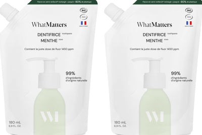 Dentifrice Menthe | 2 x 180 ml