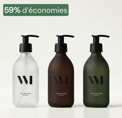 Illutration visuelle 1 de notre Flacon Vide Gel Lavant Mains 290 mL - New Sérigraphie What Matters