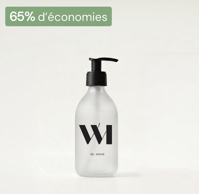 Illutration visuelle 1 de notre Flacon vide Gel douche 300ml - serigraphie noire What Matters