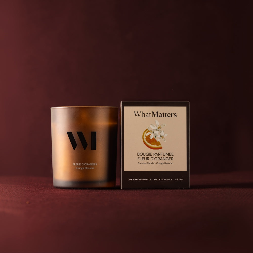 Illutration visuelle 7 de notre Bougie Parfumée Fleur d'Oranger What Matters