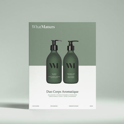 Illutration visuelle 1 de notre Coffret Duo Corps Aromatique What Matters