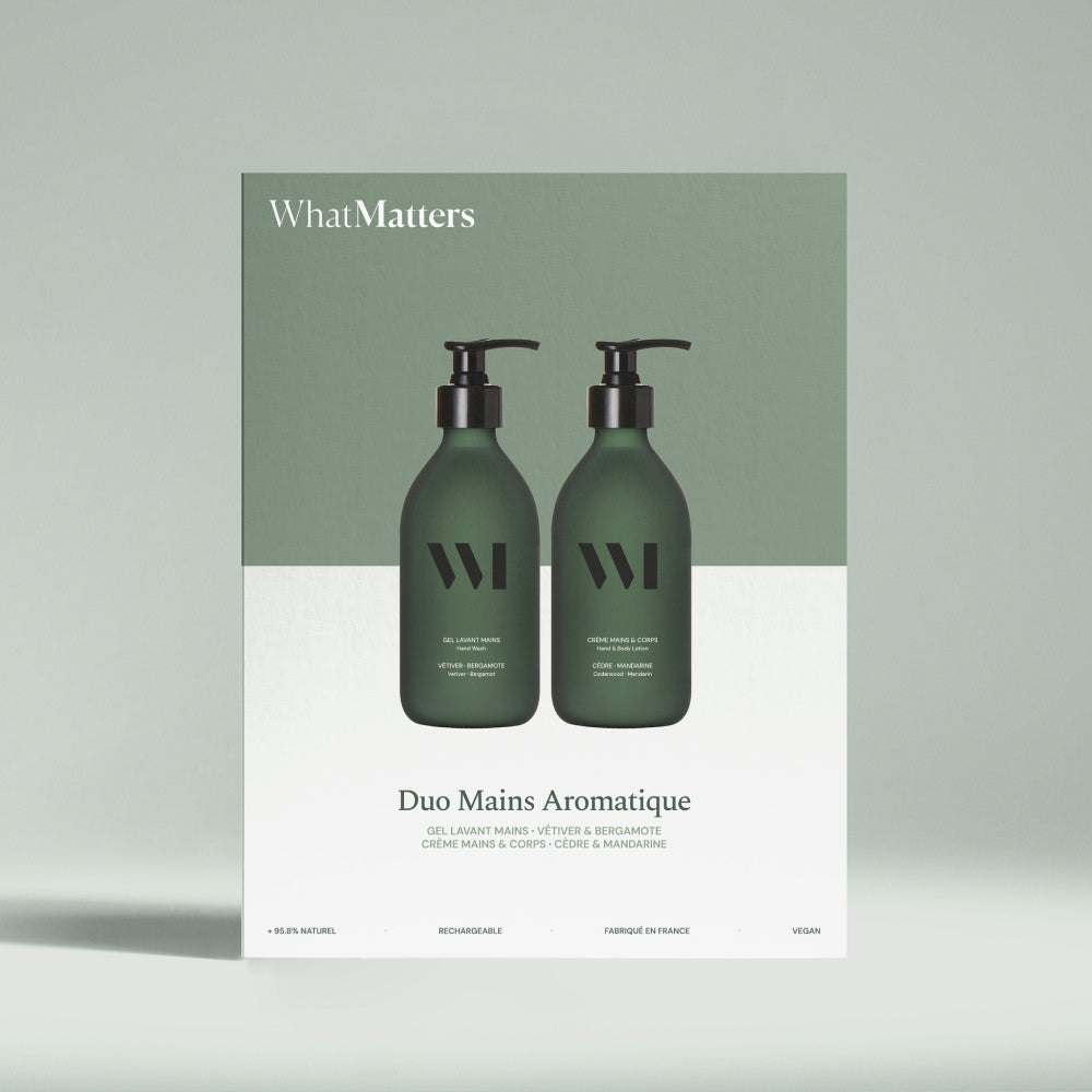 Illutration visuelle 9 de notre Coffret Duo Mains Aromatique What Matters