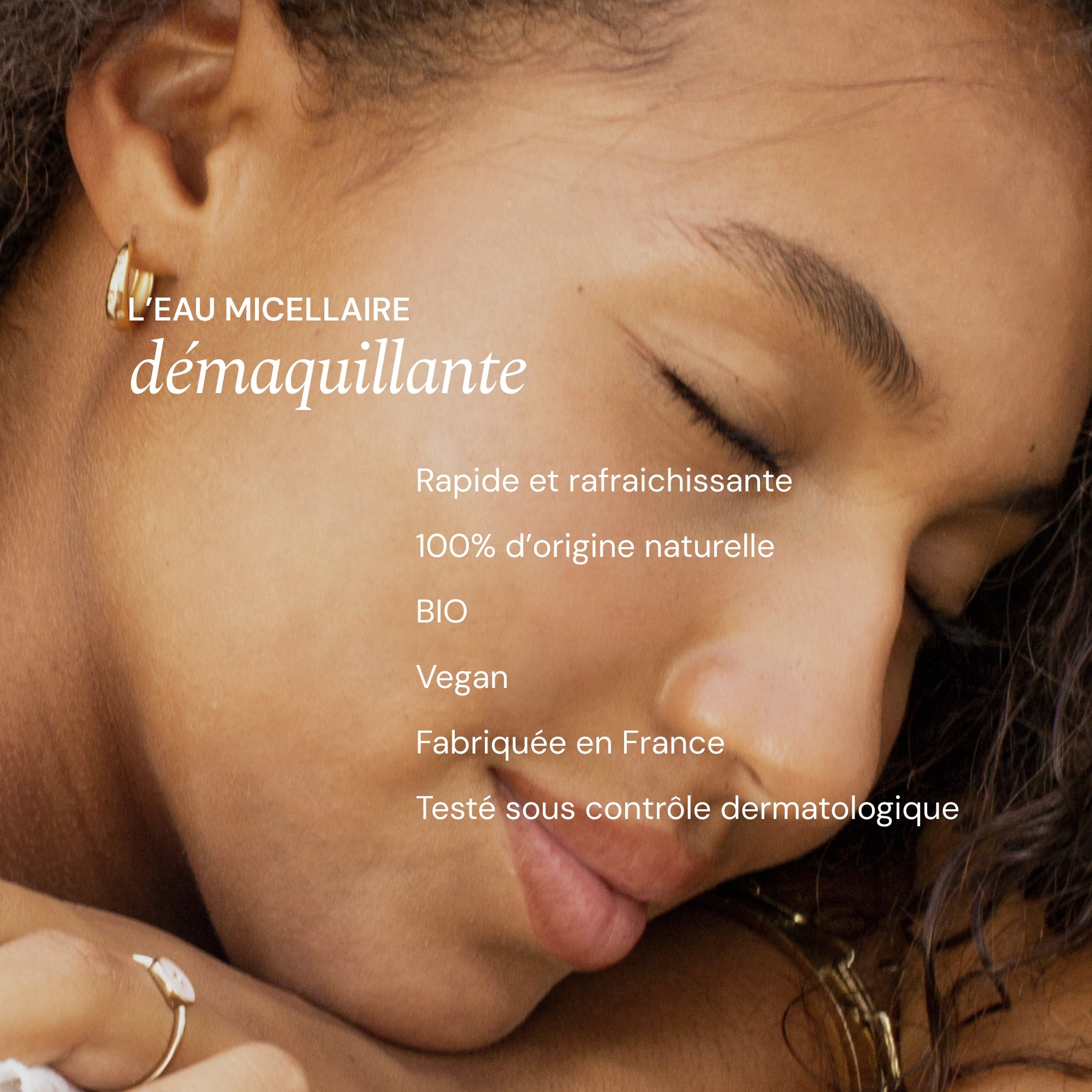 Illutration visuelle 2 de notre Eau Micellaire Démaquillante What Matters