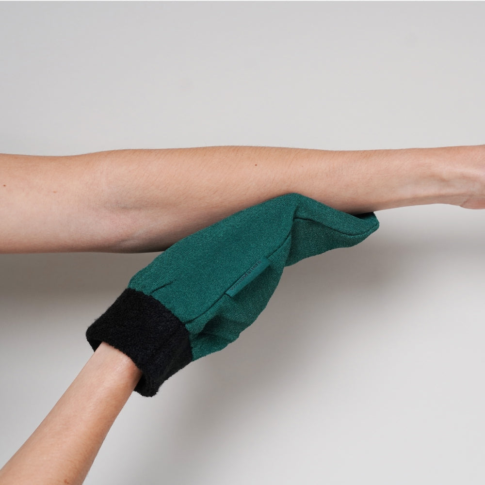 Illutration visuelle 3 de notre Gant Exfoliant What Matters