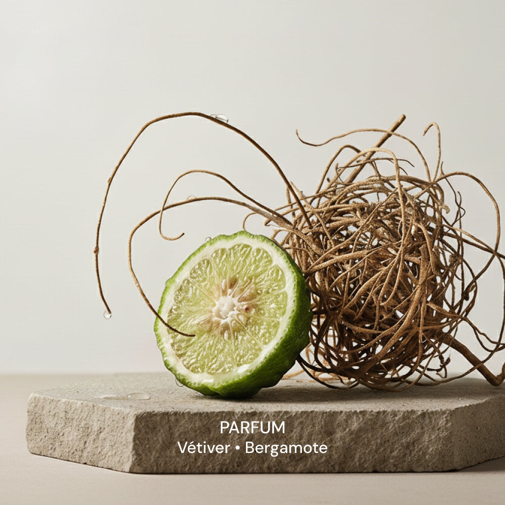 Illutration visuelle 2 de notre Gel Lavant Mains | Vétiver Bergamote What Matters