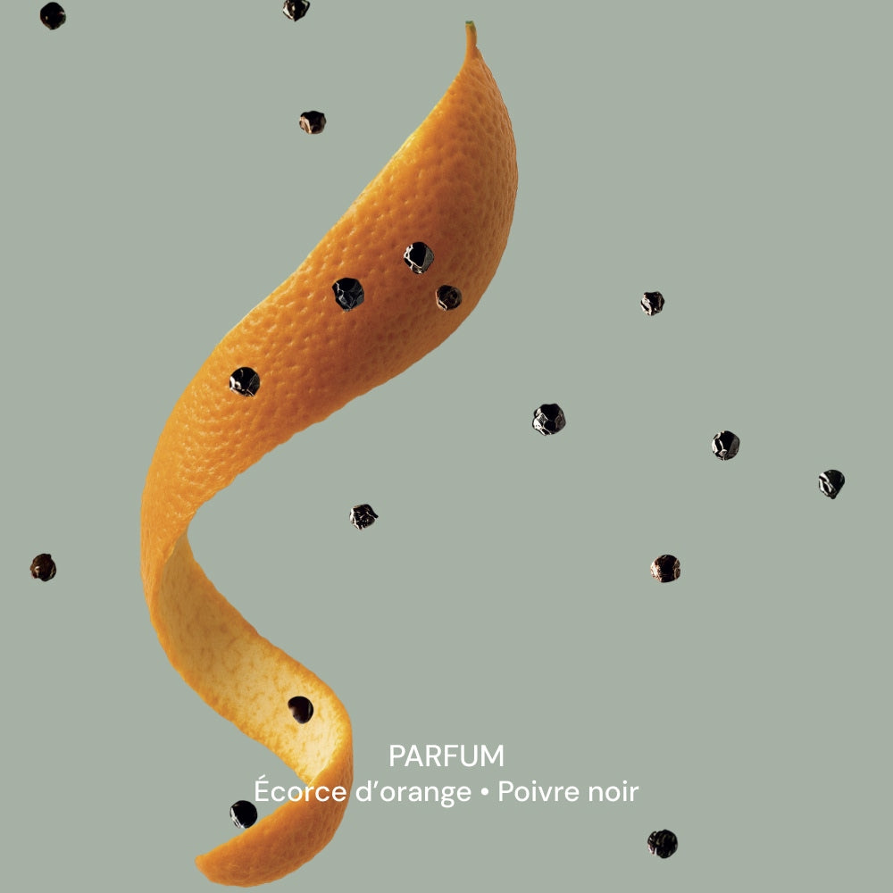 Illutration visuelle 7 de notre Gel Douche | Écorce d'Orange Poivre Noir What Matters