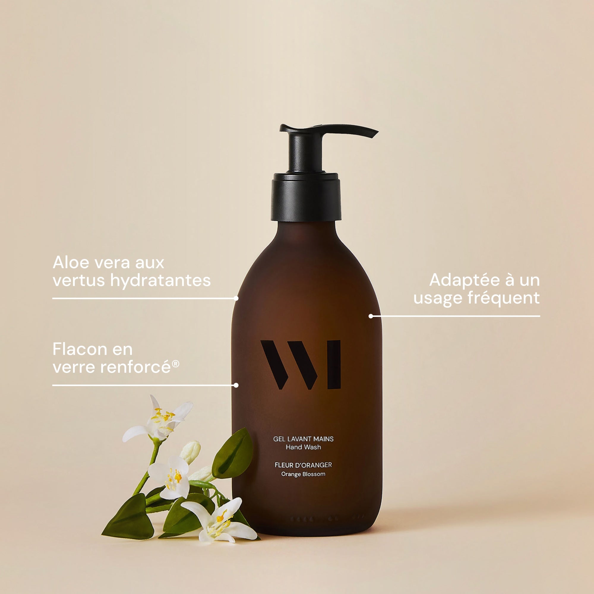 Illutration visuelle 2 de notre Gel Lavant Mains | Fleur d'Oranger What Matters