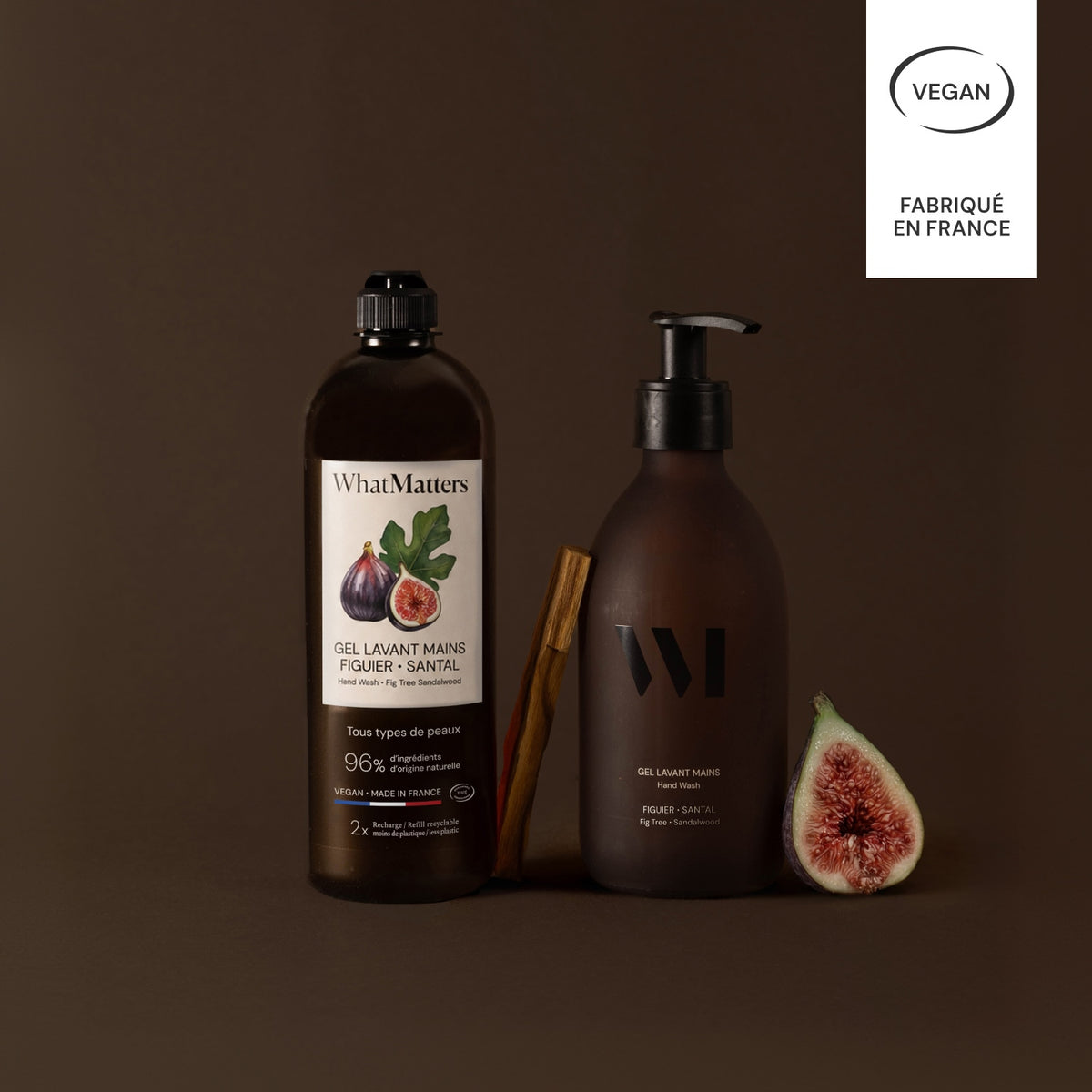 Illutration visuelle 5 de notre Gel Lavant Mains | Figuier Santal What Matters