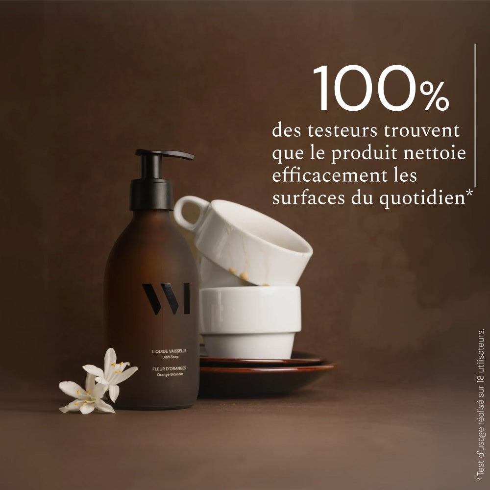 Illutration visuelle 2 de notre Liquide Vaisselle | Fleur d'Oranger What Matters