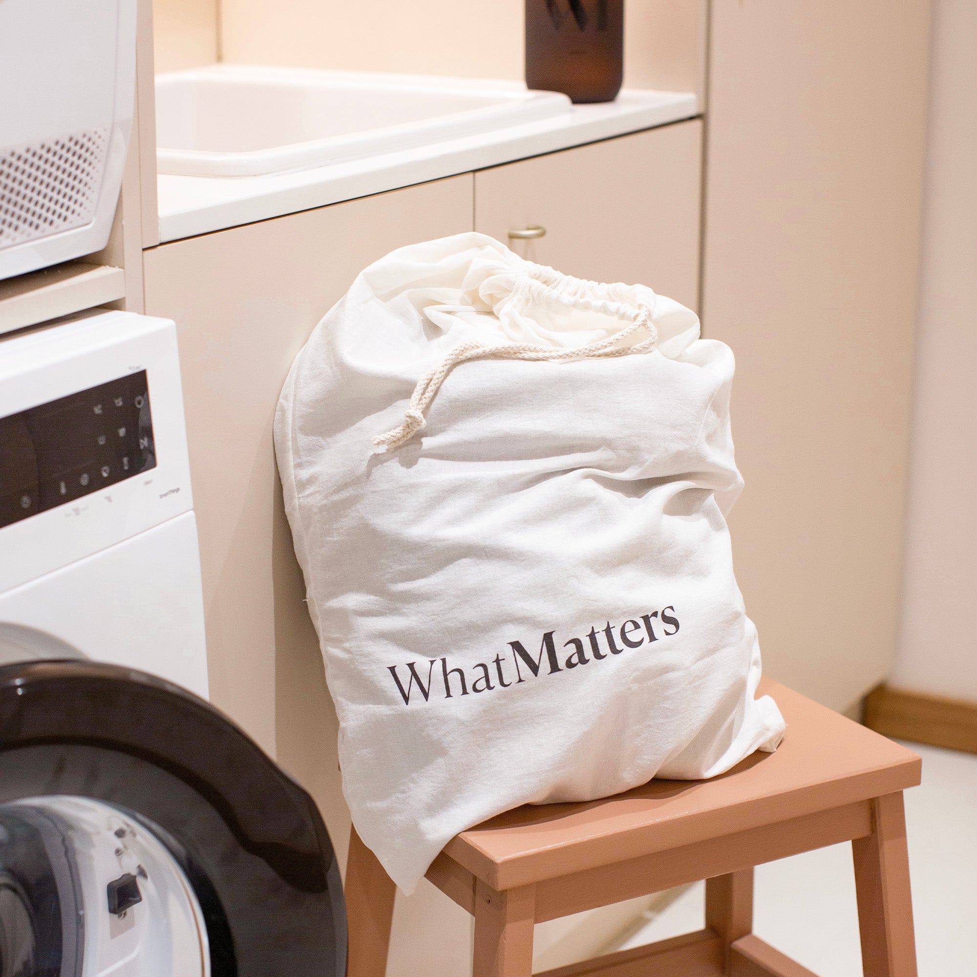 Illutration visuelle 1 de notre Sac à linge What Matters