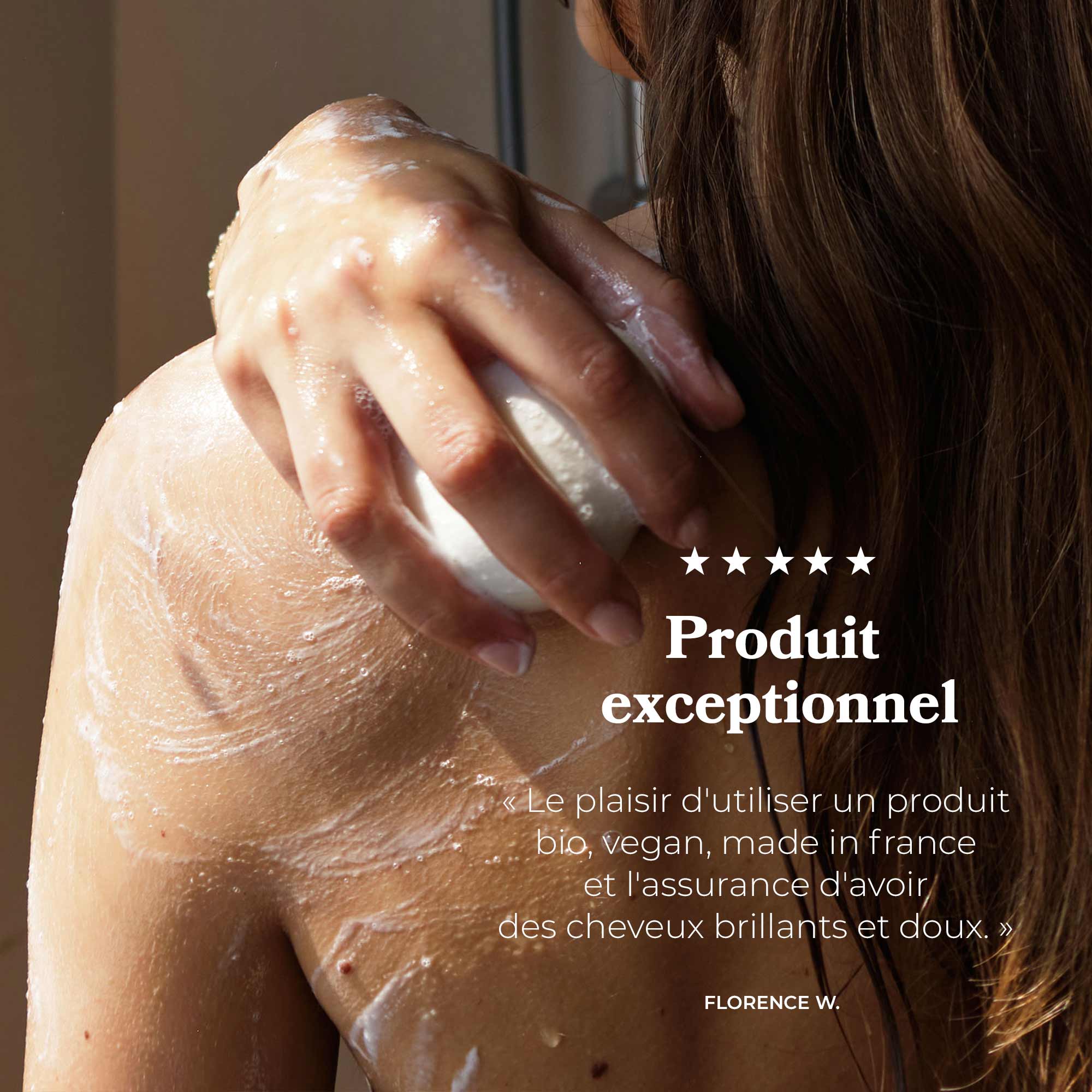 Illutration visuelle 2 de notre Shampoing &amp; Douche Solide | Porte Savon What Matters