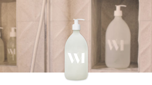 Illutration visuelle 2 de notre Flacon Vide 1L Blanc | Exclusif What Matters