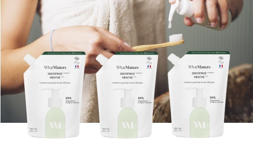 Illutration visuelle 3 de notre Dentifrice Menthe | 3 x 180 ml What Matters