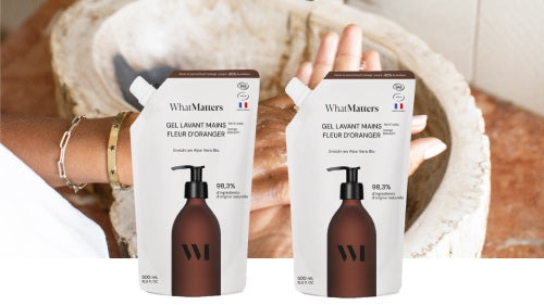 Illutration visuelle 3 de notre Gel Lavant Mains Fleur d'Oranger | 2 x 500 ml What Matters