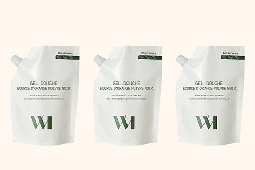 Illutration visuelle 6 de notre Gel Douche Écorce d'Orange &amp; Poivre Noir | 3 x 500 ml What Matters